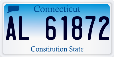 CT license plate AL61872
