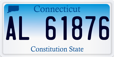 CT license plate AL61876
