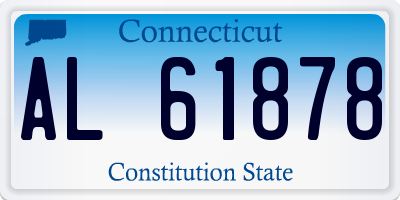 CT license plate AL61878