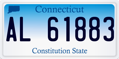 CT license plate AL61883