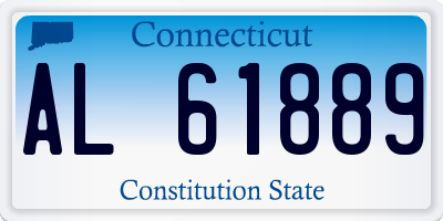 CT license plate AL61889