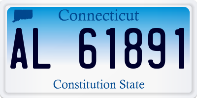 CT license plate AL61891