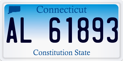 CT license plate AL61893