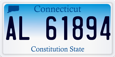 CT license plate AL61894