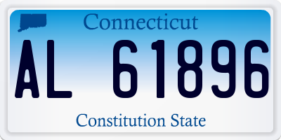 CT license plate AL61896