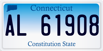 CT license plate AL61908