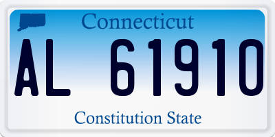 CT license plate AL61910