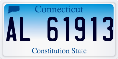 CT license plate AL61913