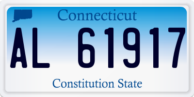 CT license plate AL61917