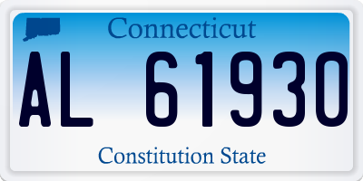 CT license plate AL61930