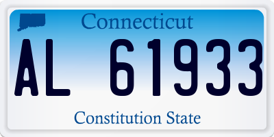 CT license plate AL61933