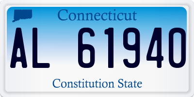 CT license plate AL61940