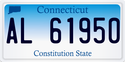 CT license plate AL61950