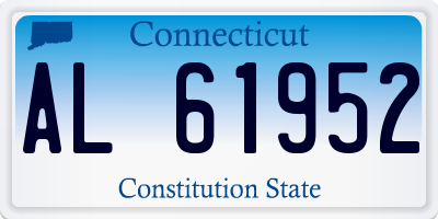 CT license plate AL61952