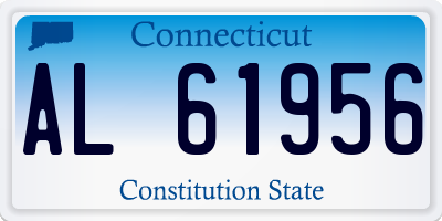 CT license plate AL61956
