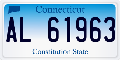 CT license plate AL61963