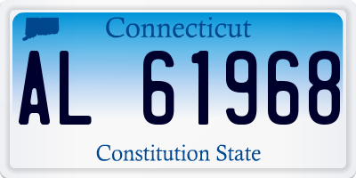 CT license plate AL61968