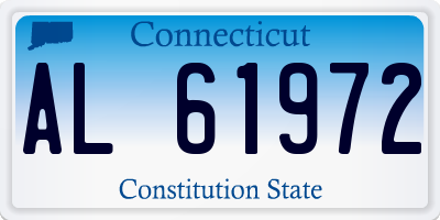 CT license plate AL61972