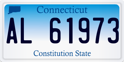 CT license plate AL61973