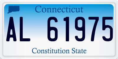 CT license plate AL61975