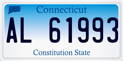CT license plate AL61993