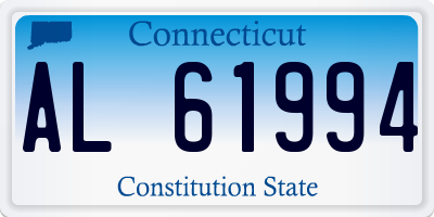 CT license plate AL61994