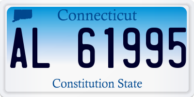 CT license plate AL61995