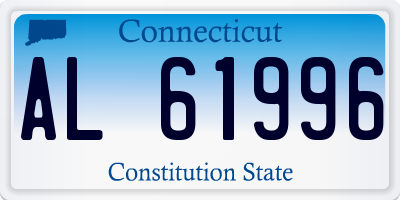 CT license plate AL61996