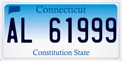 CT license plate AL61999