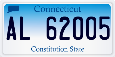 CT license plate AL62005