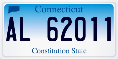 CT license plate AL62011