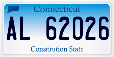 CT license plate AL62026