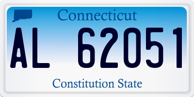 CT license plate AL62051