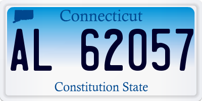 CT license plate AL62057