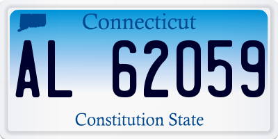 CT license plate AL62059