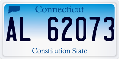 CT license plate AL62073