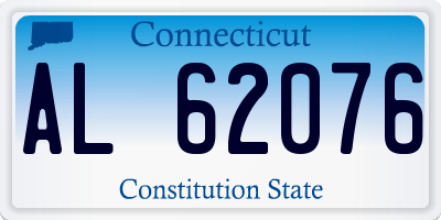 CT license plate AL62076