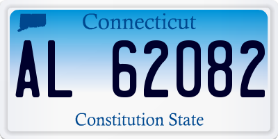 CT license plate AL62082