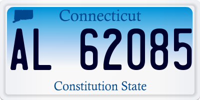 CT license plate AL62085