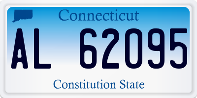 CT license plate AL62095