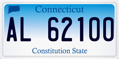 CT license plate AL62100