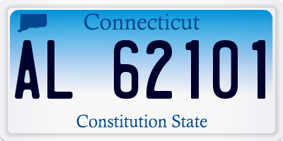 CT license plate AL62101