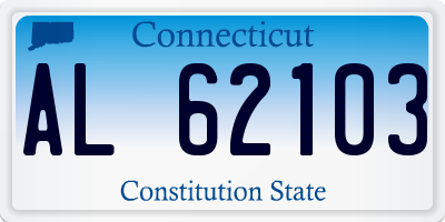 CT license plate AL62103