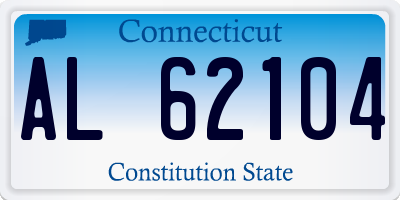 CT license plate AL62104