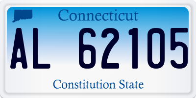CT license plate AL62105