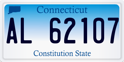 CT license plate AL62107