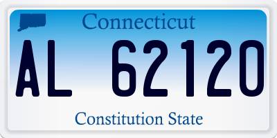 CT license plate AL62120