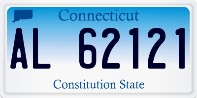 CT license plate AL62121