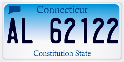 CT license plate AL62122