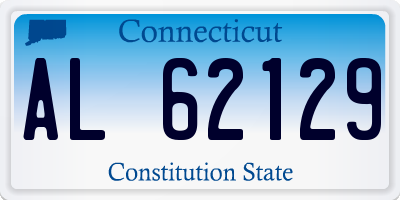CT license plate AL62129
